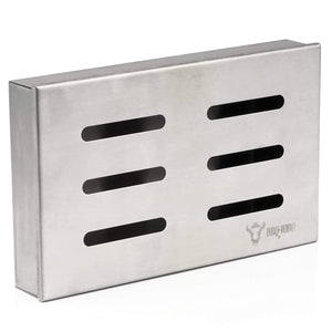 BBQ-Toro - Affumicatore in Acciaio Inox Cherry I, 21 x 13 x 3,5 cm, argento - Ilgrandebazar