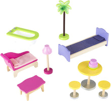 Carica l&#39;immagine nel visualizzatore di Gallery, KidKraft 65092 Casa legno Kayla per bambole di 30cm con 10 accessori inclusi e 3 livelli di gioco, Multicolore