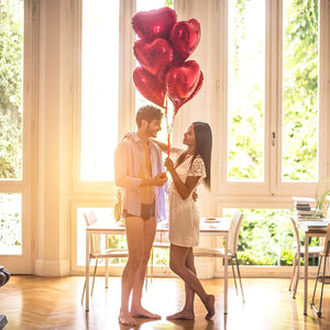 MIAHART 12pz Palloncini con Elio a Forma di Cuore Rosso Palloncino Rosso... - Ilgrandebazar