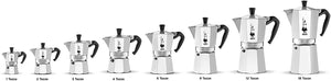 Bialetti Moka Express Caffettiera in Alluminio, Argento, 6 Tazze