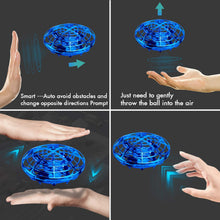 Carica l&#39;immagine nel visualizzatore di Gallery, ShinePick Mini UFO Drone, Palla Volante Giocattoli Volanti Controllati a Mano Ricaricabile, RC Quadricottero Induzione a Infrarossi con Luci a LED per Bambini RagazzoRagazza Interno Esterno