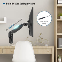 Carica l&#39;immagine nel visualizzatore di Gallery, BONTEC Supporto Monitor Muro per Monitor 13-42 Pollici, Braccio Monitor Muro Singolo con Molla a Gas Ergonomico Regolabile in Altezza, Rotazione e Inclinabile, Max VESA 200x200 mm, Fino a 8kg