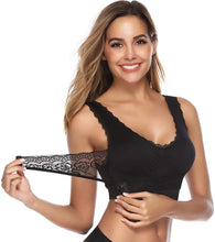 Carica l'immagine nel visualizzatore di Gallery, iClosam Reggiseno Senza Ferretto, Reggiseno Push Up Imbottito Pizzo Comodo Reggiseno Bra Donna