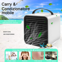 Carica l'immagine nel visualizzatore di Gallery, Mini Raffreddatore D'aria, StillCool Condizionatori Portatili Personale Evaporativo Umidificatore Purificatore D'aria Air 3 livelli di potenza Con la luce notturna