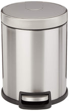 Carica l&#39;immagine nel visualizzatore di Gallery, AmazonBasics - Pattumiera rotonda con chiusura silenziosa, 5 l 5 l, Satin - Ilgrandebazar