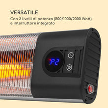 Carica l&#39;immagine nel visualizzatore di Gallery, blumfeldt Silver Bar 2000 - Radiatore a Infrarossi, Lampada 2000 Watt - Ilgrandebazar