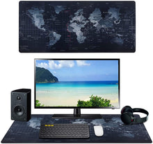 Carica l'immagine nel visualizzatore di Gallery, Vicloon Tappetino Mouse Gaming XXL per Mouse e PC, Mouse Pad Antiscivolo Fondo in Gomma con Bordi Cuciti 900x 400x3mm Mappa del Mondo