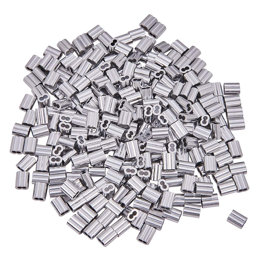 INCREWAY morsetti per fune, 300 pezzi M2 lega di alluminio morsetto 300pcs - Ilgrandebazar