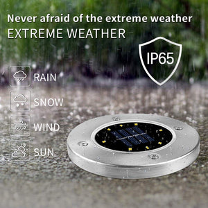 Luci Solari Giardino 8 LED,Dingde led da Esterno,LED Luce 4 Pezzi - Ilgrandebazar