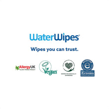 Carica l&#39;immagine nel visualizzatore di Gallery, WaterWipes Salviette Umidificate, Salviette Neonato per Pelli Delicate, 99.9% di Acqua Purificata, Non Biodegradabile, 60 Unità (Confezione da 4) Non biodegradabile 60 Unità (Confezione da 4)