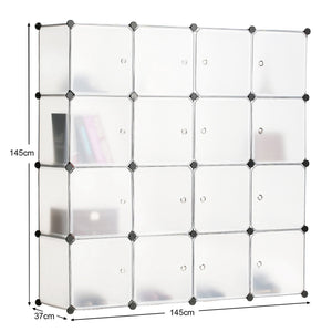BASTUO 16 cubi DIY mobiletto libreria Ripiani modulari cubi, Armadio 16 Cubes - Ilgrandebazar