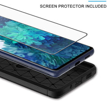 Carica l'immagine nel visualizzatore di Gallery, LK Custodia per Samsung Galaxy S20 Fe 4G/5G-2 Pack Vetro Temperato Screen Protector, [Anti-Impronta Digitale] Protettiva Flessibile Soft TPU Spazzolato Case Cover per Samsung Galaxy S20 Fe- Nero