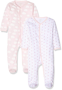 Care Pigiama Bimba 0-24 (Pacco da 2)    Rosa (Old Rose 556) 2 mesi - Ilgrandebazar