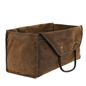 Trasportatore di tronchi tela 23.6" x 10.6" x 11.6" inches, Marrone - Ilgrandebazar