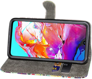 Custodia per Samsung Galaxy S10 Plus, custodia a portafoglio ultrasottile in pelle + TPU con slot per carte di credito [funzione cavalletto] [chiusura magnetica] (Galaxy S10 Plus, farfalla blu libro)
