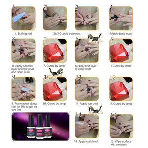 Clavuz Smalto Semipermanente Gel Soak off UV LED Ricostruzione Kit 002 Rosso - Ilgrandebazar