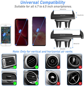 Blukar Supporto Cellulare Auto, Universale Supporto Telefono, Porta Cellulare Auto, 360 ° di Rotazione Supporto Auto Smartphone