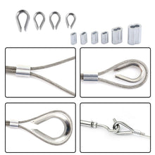 Carica l&#39;immagine nel visualizzatore di Gallery, WiMas 240pcs doppia ghiera piegatura loop manica alluminio manicotti, kit di... - Ilgrandebazar