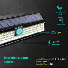Carica l&#39;immagine nel visualizzatore di Gallery, Luce Solare Esterno AITECH Lampada 118 Led con Sensore 1 Pezzo - Ilgrandebazar