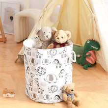 Carica l&#39;immagine nel visualizzatore di Gallery, Ceste per la Biancheria 58L Très Grand Cesto Giochi Bambini, Animaux Safari Pliable Contenitore Bancheria Sporca Cesta Porta Giochi avec Chiusura con Coulisse per Asilo Nido Camera dei Bambini