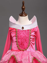 Carica l&#39;immagine nel visualizzatore di Gallery, NNDOLL Aurora Principessa Vestito Sleeping Beauty Costume 140/5-6 anni, Fuxia - Ilgrandebazar
