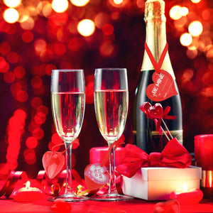 24 Pezzi Ornamenti per Cuori in Plastica Traslucida di San Valentino... - Ilgrandebazar