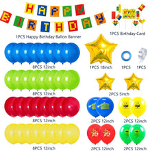 Carica l'immagine nel visualizzatore di Gallery, MMTX Decorazioni di Compleanno, Palloncini Compleanno Party Banner Tema a Blocchi Decorazioni per Ragazzi Bambino Compleanno Festa Anniversari attività