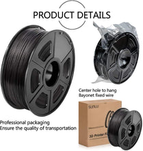 Carica l'immagine nel visualizzatore di Gallery, SUNLU 3D Printer Filament ABS, 1.75mm ABS 3D Printer Filament, 3D Printing Filament ABS for 3D Printer, 1kg, Black