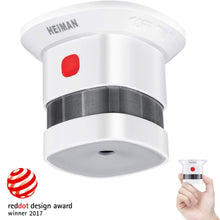 Carica l&#39;immagine nel visualizzatore di Gallery, Mini Rilevatore di fumo HEIMAN HS1SA, rilevatore fotoelettrico Bianco - Ilgrandebazar