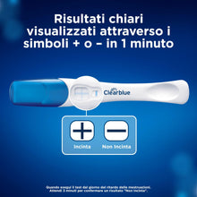 Carica l'immagine nel visualizzatore di Gallery, Test di Gravidanza Clearblue Rilevazione Rapida, Risultato Rapido, anche in 1 minuto*, 2 Test