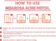 Carica l&#39;immagine nel visualizzatore di Gallery, MEAROSA Acne Pimple Patch 105 dots - VEGAN, Absorbing cover, Hydrocolloid Blemish Spot Patch Beauty Spot Patch Three Size,Tea Tree Oil, All skin type (105 Patches)
