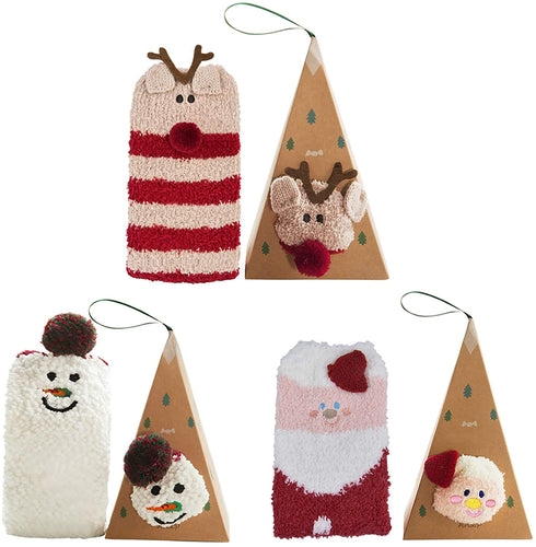 Bageek Calze Natalizie Calzini Donna Natale Inverno Caldo Calze in Pile Corallo Natale per Donne Calze Invernali