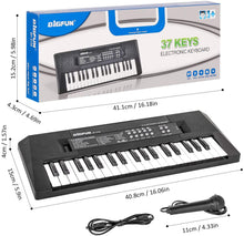 Carica l&#39;immagine nel visualizzatore di Gallery, m zimoon 37 Tasti Tastiera Elettronica, Pianoforte per Bambini Portatile Mini Tastiera Musicale con Microfono Giocattoli Musicali Educativi Regali per 3-8 Anni Ragazze Ragazzi Principianti