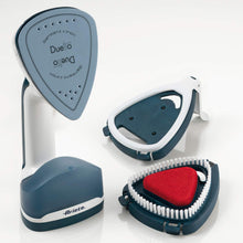 Carica l&#39;immagine nel visualizzatore di Gallery, Ariete 6246 Duetto, Ferro Verticale a Vapore e Ferro da Stiro, Ferro da viaggio, Piastra in Ceramica Antiaderente, 1000W, 180Ml, Vapore Potente e Continuo, Bianco/Blu