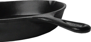 Ghisa Padella Rotonda con Manico 30.5 cm - di (12 Inches), Nero - Ilgrandebazar