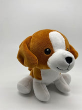 Carica l&#39;immagine nel visualizzatore di Gallery, Beagle in peluche qualità SUPER SOFT (Marrone, Bianco)
