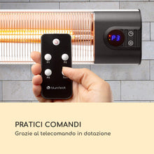 Carica l&#39;immagine nel visualizzatore di Gallery, blumfeldt Silver Bar 2000 - Radiatore a Infrarossi, Lampada 2000 Watt - Ilgrandebazar
