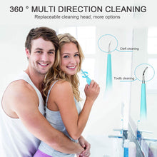 Carica l&#39;immagine nel visualizzatore di Gallery, Jkevow Pulizia Denti Dentale Tartaro Rimozione Pulisci Acciaio Pulizia Dentale Sbiancamento dei Denti kit 2 Teste (Blu)