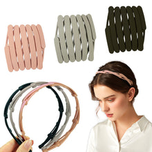 Carica l'immagine nel visualizzatore di Gallery, Hanyousheng Cerchietti per Capelli, 3 Pezzi Fasce per Capelli, Cerchio per Capelli Pieghevole, Fascia per Capelli Tascabile Retrattile, Accessori per Capelli Uomo e Donna, con Ziplock Bag(3 Colore)