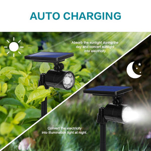 Luci Solari LED Esterno 2 in 1, 800 Lumens Ultra Luminoso, Lampada Td668 - Ilgrandebazar