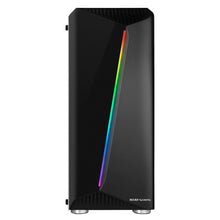 Carica l&#39;immagine nel visualizzatore di Gallery, Mars Gaming MCX, custodia PC ATX, vetro temperato, ventola RGB DUAL RING Nero - Ilgrandebazar