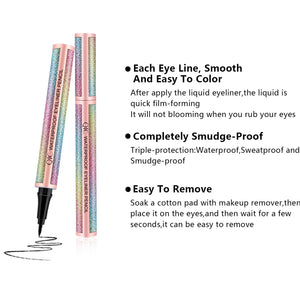 Onlyoily Eyeliner waterproof, eyeliner liquido nero, 2 - Ilgrandebazar