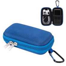 Carica l'immagine nel visualizzatore di Gallery, AGPTEK BC Protezione Copertura Durevole a Conchiglia per Lettore MP3 da 1,8 Pollochi(10 * 5cm) e Auricolare, Titolare con moschettone di Metallo, Blue