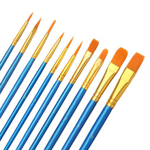 Carica l&#39;immagine nel visualizzatore di Gallery, 10 PCS Pennelli per Dipingere, Pennelli per Pittura, Nylon Pennelli Pittura Acrilica, Pennelli per Dipingere Bambini, Pennello Acrilico Pennelli Pittura Olio per Acquerello Guazzo Pittura Olio