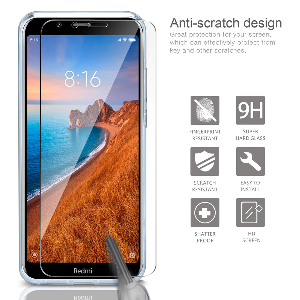 Custodia Morbida In Silicone Trasparente Per Xiaomi Redmi 7 &ndash; Ultra Slim, Antiurto