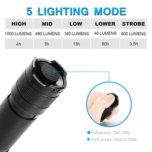Tattico Torcia Professionale Con Chip CREE XPG2 S3 T6,1200LUMEN Super... - Ilgrandebazar