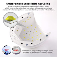Carica l&#39;immagine nel visualizzatore di Gallery, SUNUV SUN2C Lampada Unghie UV LED da 48W Manicure/Pedicure LED per Smalti in Gel,in Automatico Sensore Lampada LED unghie per LED UV Professionale per Manicure Sensore con 4 Timer Preimpostati