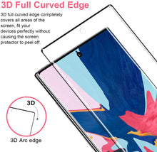 Carica l&#39;immagine nel visualizzatore di Gallery, UTEAMY Pellicola Protettiva per Galaxy Note 10 Vetro temperato, 2 Pezzi, Copertura 3D, durezza 9H, Samsung Note 10 Pellicola Protettiva, Senza Bolle, AntiGraffio, Ultra Trasparente