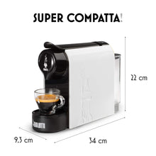 Carica l&#39;immagine nel visualizzatore di Gallery, Bialetti Gioia, Macchina Caffè Espresso per Capsule in Alluminio, Supercompatta, Serbatoio 500 ml, Bianco