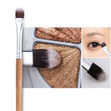 Carica l&#39;immagine nel visualizzatore di Gallery, Rovtop Set 11 Pennelli per Trucco Professionali di Bambù con 1 Spugnetta... - Ilgrandebazar